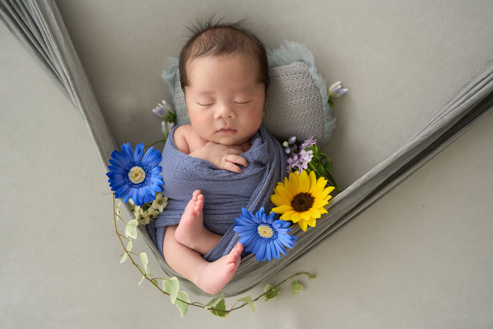 ニューボーンフォトの撮影イメージ