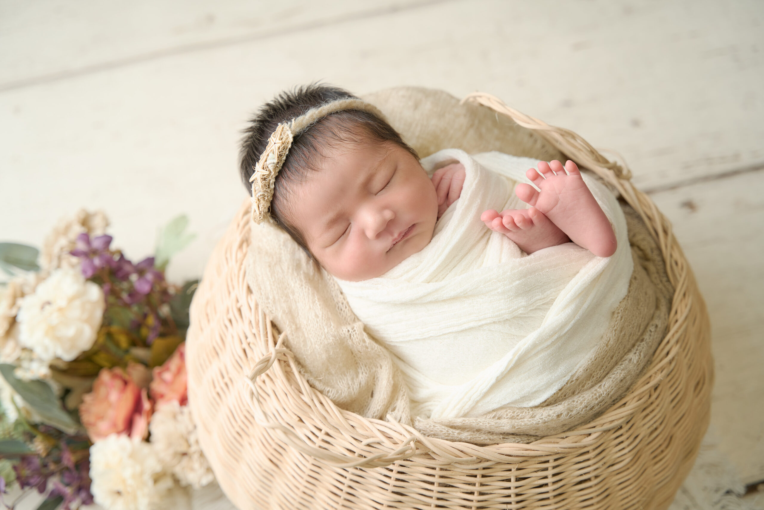 ニューボーンフォトの撮影写真