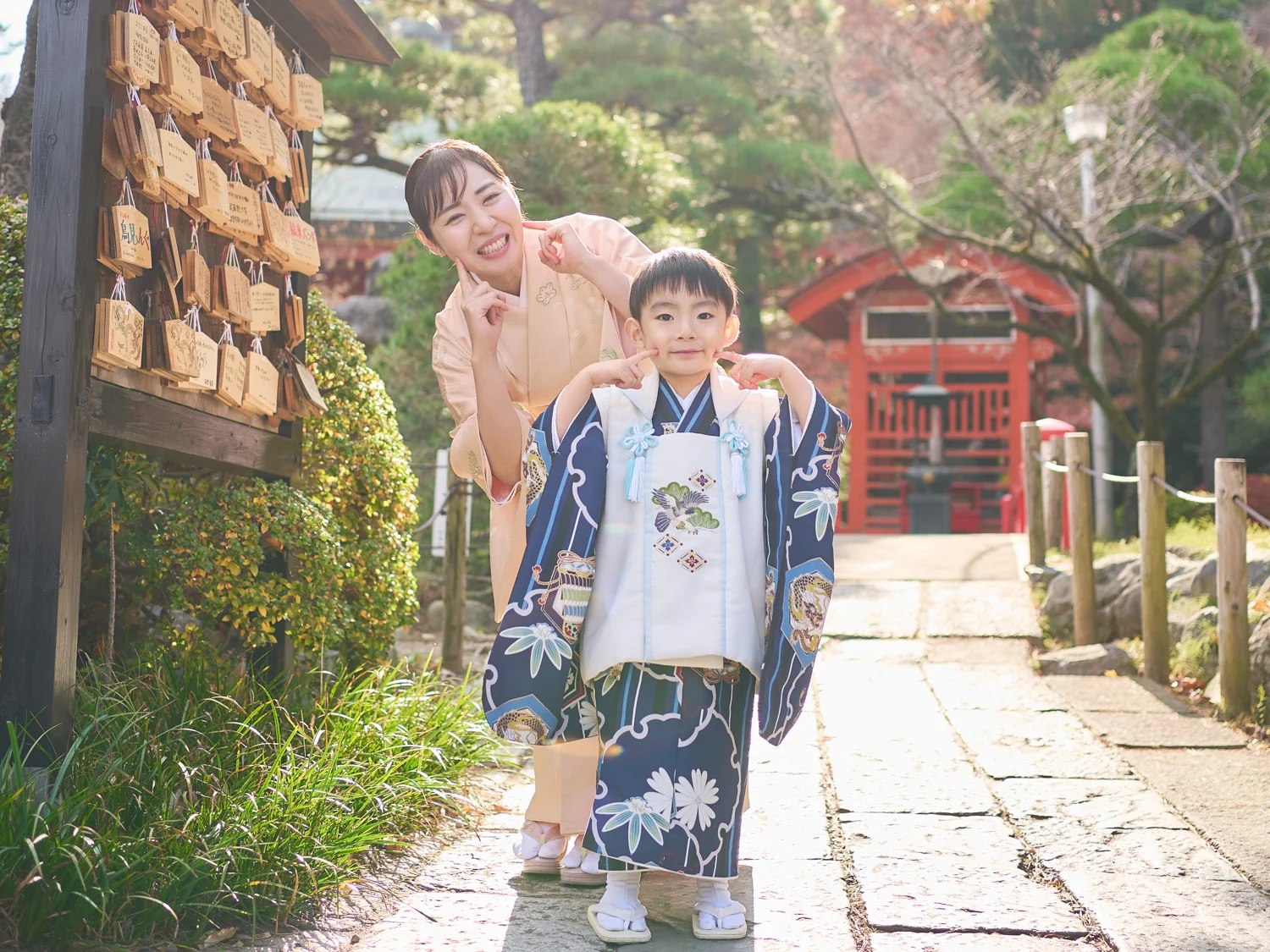 家族写真の撮影写真